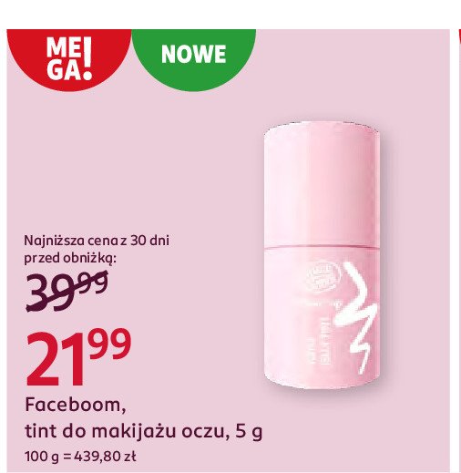 Tint do makijażu oczu Face boom promocja