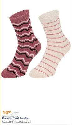 Skarpetki frotte damskie 2 pary promocja w Action