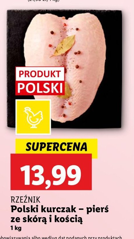 Pierś z kurczaka z kością i ze skórą Rzeźnik codzienna dostawa promocja