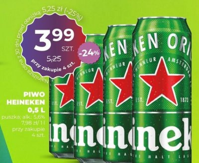 Piwo HEINEKEN SILVER promocja w Duży Ben