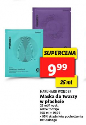 Maska do twarzy w p艂achcie Haruharu wonder promocja