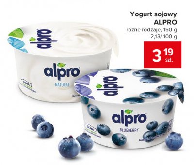 Jogurt sojowy naturalny Alpro promocja