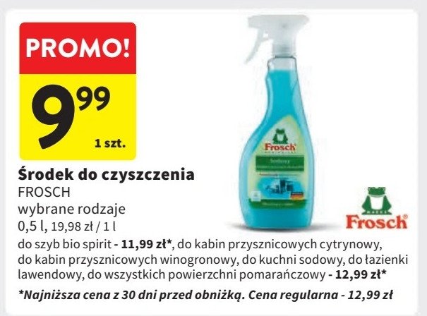 Płyn do czyszczenia uniwersalny pomarańczowy Frosch promocja