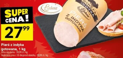 Pierś z indyka gotowana, 1 kg promocja w Twój Market