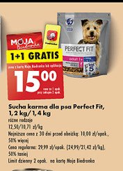 Karma dla psa adult 1+ Perfect fit promocja