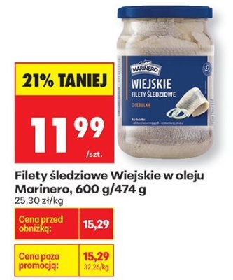 Filety śledziowe Wiejskie w oleju  promocja w Biedronka