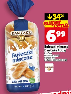 Bułeczki mleczne Dan Cake 400 g promocja w TOPAZ