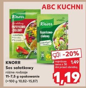 Paprykowo-ziołowy Knorr sos sałatkowy promocja