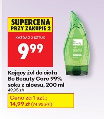 Kojący żel do ciała Be Beauty Care 99% soku z aloesu, 200 ml promocja w Biedronka