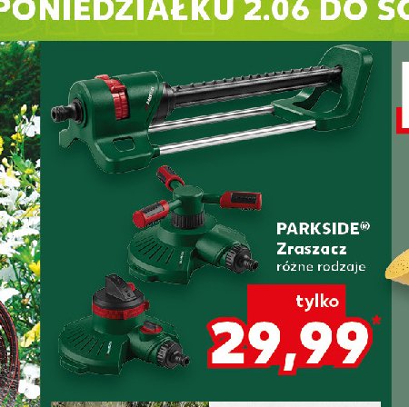 Zraszacz do trawnika Parkside promocja w Kaufland