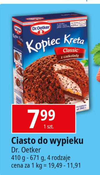 Kopiec kreta Dr. oetker promocja w Leclerc