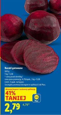 Buraki gotowane promocja w Lidl