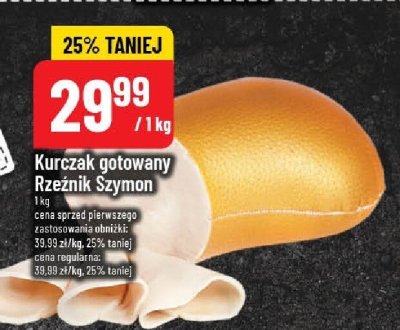 Kurczak gotowany Rzeźnik Szymon promocja w POLOmarket