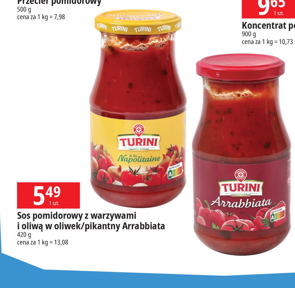 Sos arrabbiata Wiodąca marka turini promocja