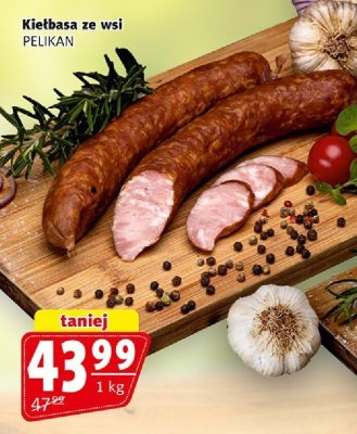 Kiełbasa ze wsi PELIKAN promocja w Prim Market