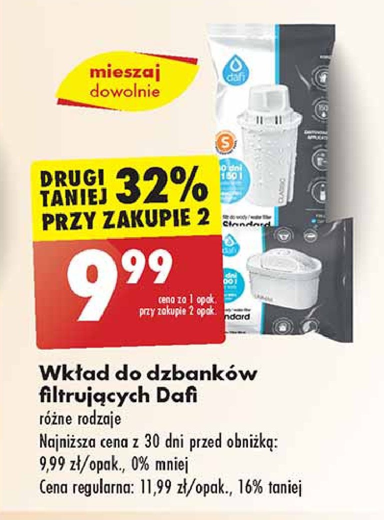 Wkłady standard unimax Dafi promocja