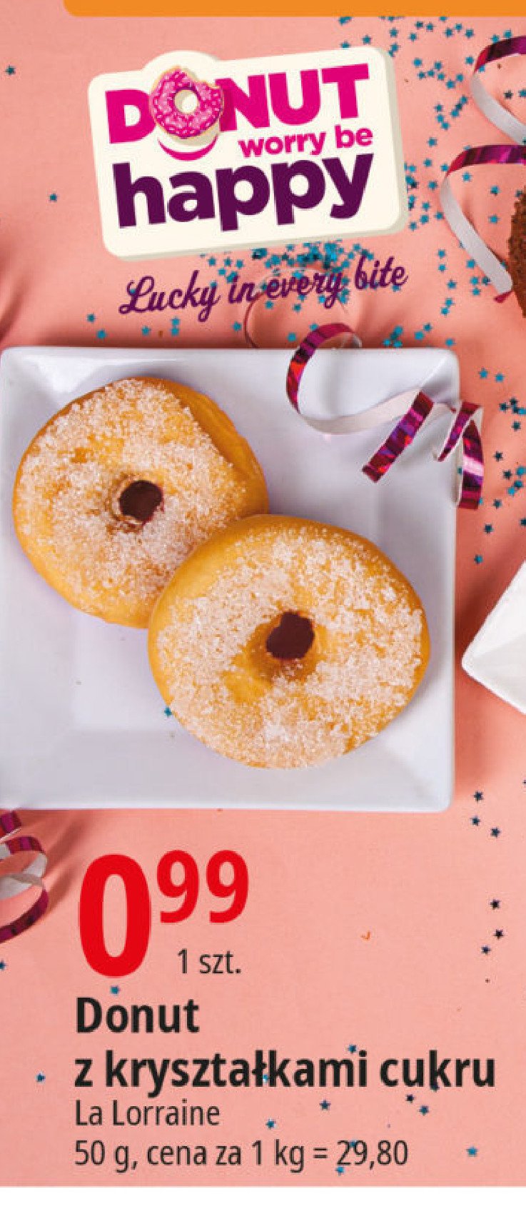 Donut z kryształkami cukru La lorraine promocja