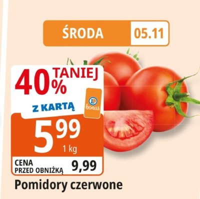 Pomidory czerwone promocja w Leclerc