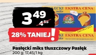 Pasłęcki miks tłuszczowy Pasłęk promocja w Netto