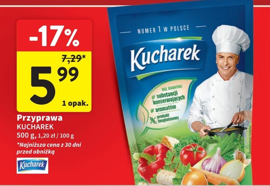 Przyprawa do potraw Kucharek promocja w Intermarche