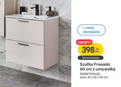Szafka Fresado 60 cm z umywalką promocja w Castorama