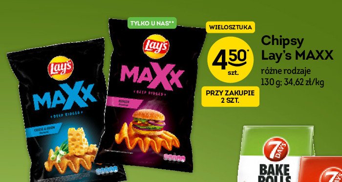 Chipsy burger Lay's maxx mocno pogi臋te Frito lay lay's promocja