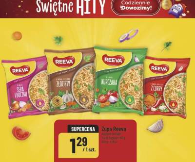 Zupa Reeva wybrane rodzaje Trapa Support promocja w POLOmarket