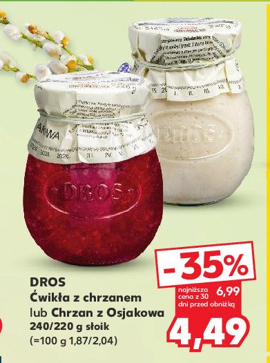 Chrzan z osjakowa Dros promocja