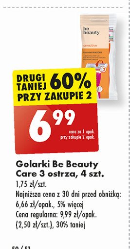 Maszynka do golenia Be beauty care promocja w Biedronka