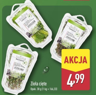 Zioła cięte promocja w Aldi