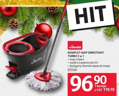 Komplet mop obrotowy Turbo 3 w 1 Vileda promocja w Selgros