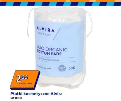 Płatki kosmetyczne Alvira promocja w Action
