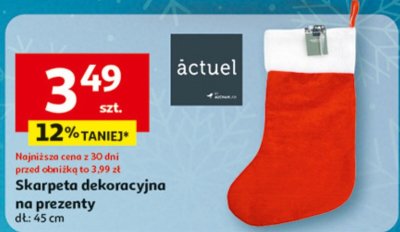 Skarpeta dekoracyjna na prezenty promocja w Auchan