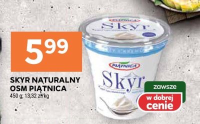 Skyr naturalny OSM PIĄTNICA promocja w Stokrotka