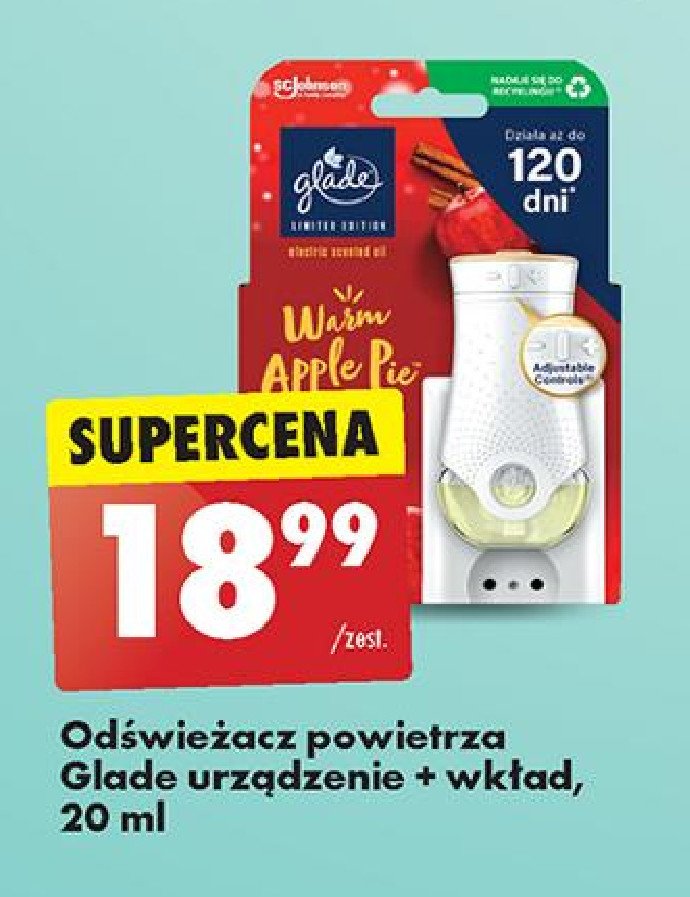 Urządzenie + wkład apple spice Glade by brise promocja