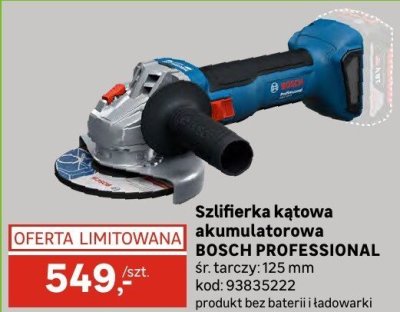 Szlifierka kątowa akumulatorowa BOSCH PROFESSIONAL promocja w Leroy Merlin