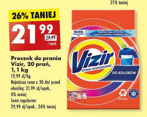 Proszek Vizir do prania kolorów promocja