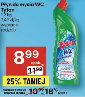 Płyn do mycia WC Tytan promocja w Delikatesy Centrum