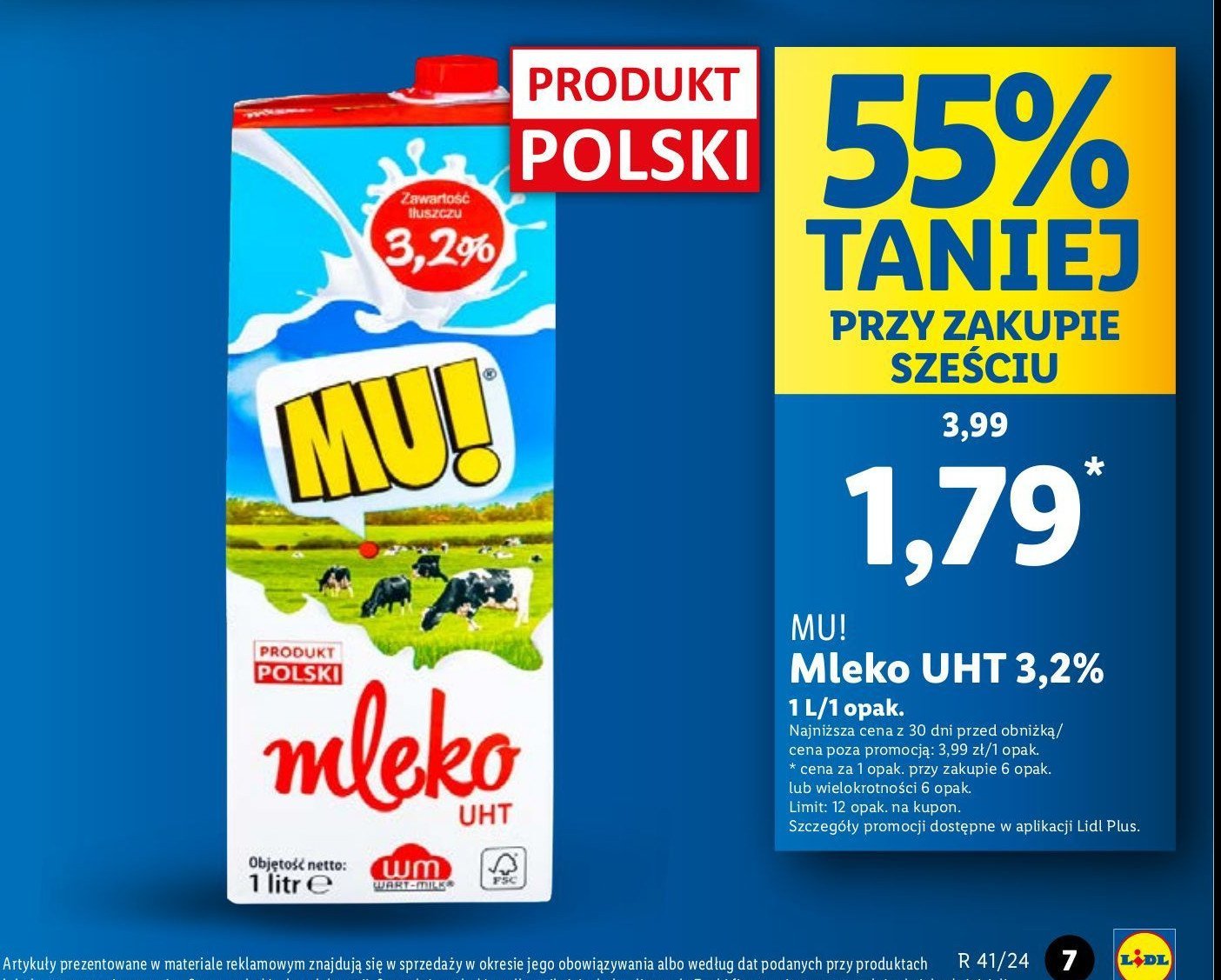 Mleko 3.2% Mu! promocja