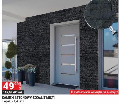 Kamień dekoracyjny betonowy Sodalit Misti promocja w Merkury Market