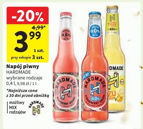 Piwo Hardmade strawberry crush promocja