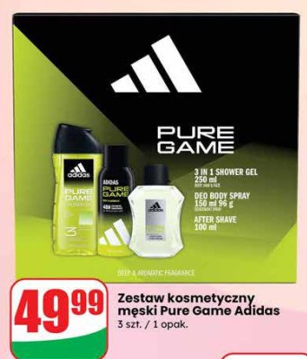 Zestaw kosmetyczny męski Pure Game Adidas promocja w Dino