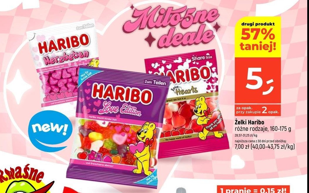 Żelki HARIBO LOVE HEARTS promocja w Dealz