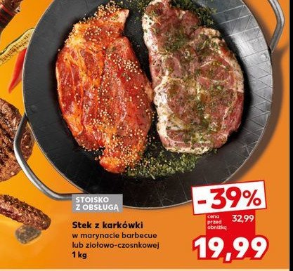 Stek z karkówki na grill w marynacie barbecue promocja w Kaufland