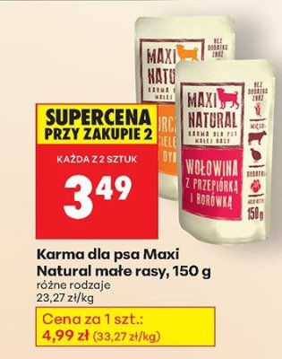 Karma dla psa małe rasy, różne rodzaje promocja w Biedronka