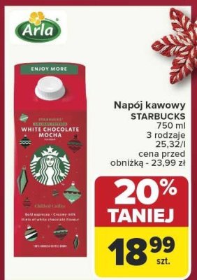 Napój kawowy STARBUCKS promocja w Carrefour