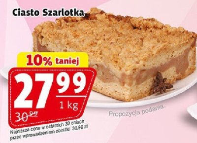 Ciasto Szarlotka promocja w Prim Market