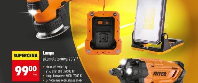 Lampa akumulatorowa 20 V promocja w Biedronka