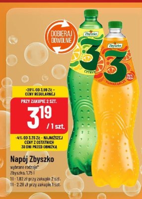 Napój Zbyszko promocja w POLOmarket
