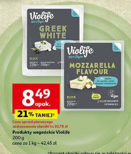 Ser mozzarella flavour Violife promocja